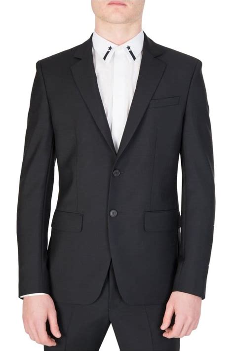 black givenchy suit|givenchy wool jacket.